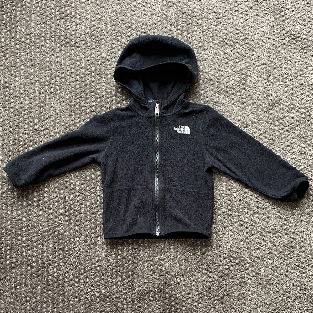 The North Face Kids Black Zip-Up Fleece